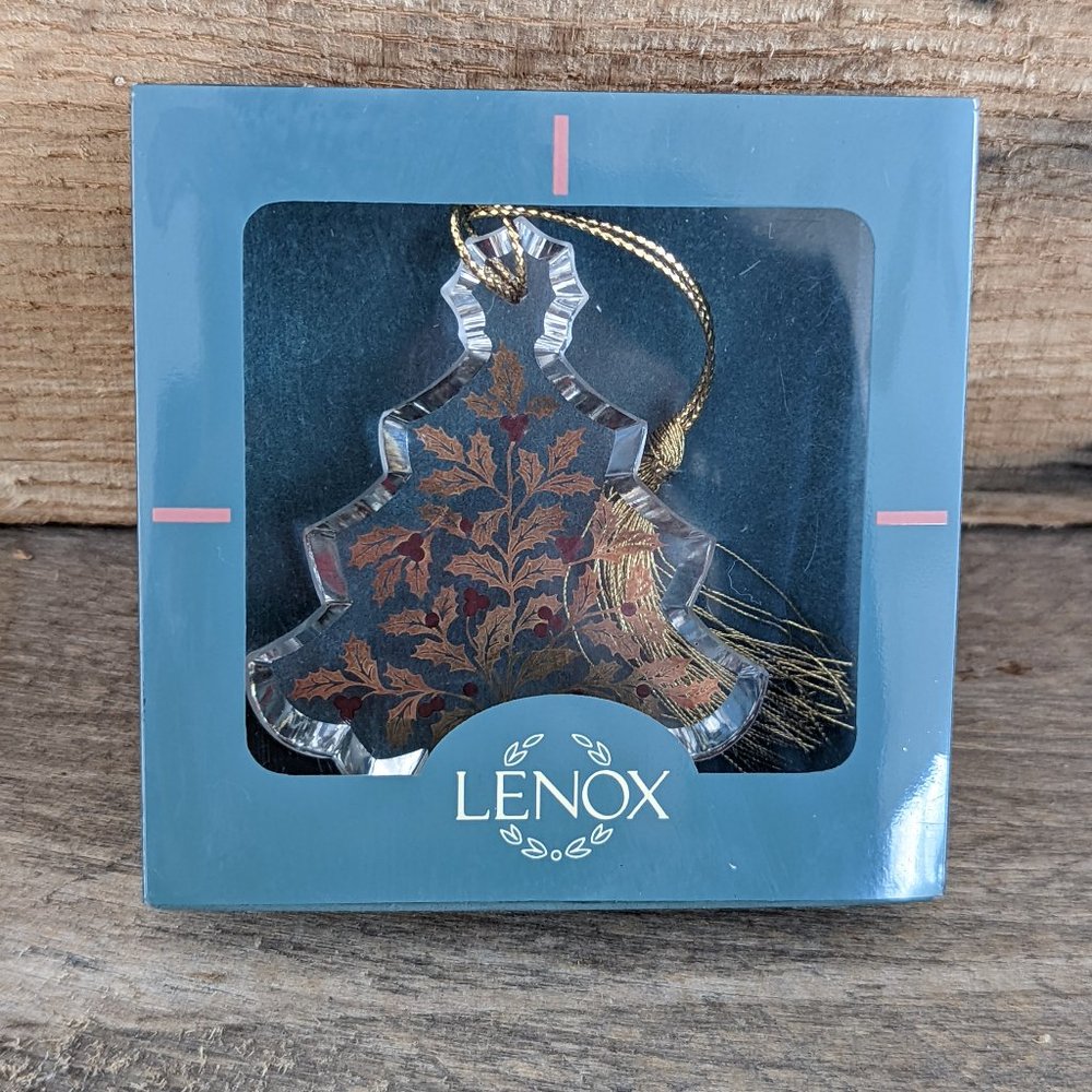 Vintage 1998 Lenox Eternal Tree Crystal Ornament / Made in Germany